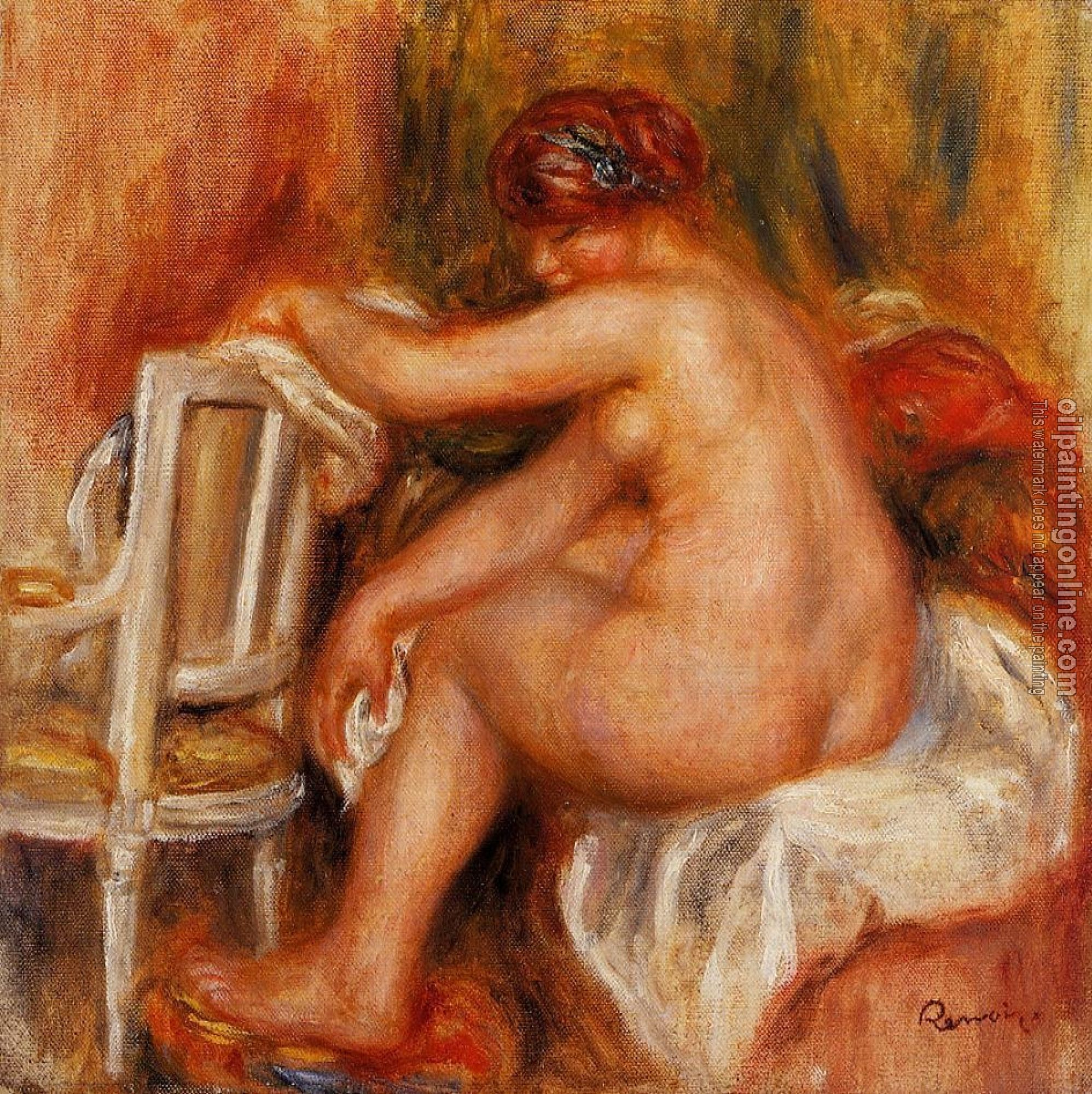 Renoir, Pierre Auguste - Seated Nude